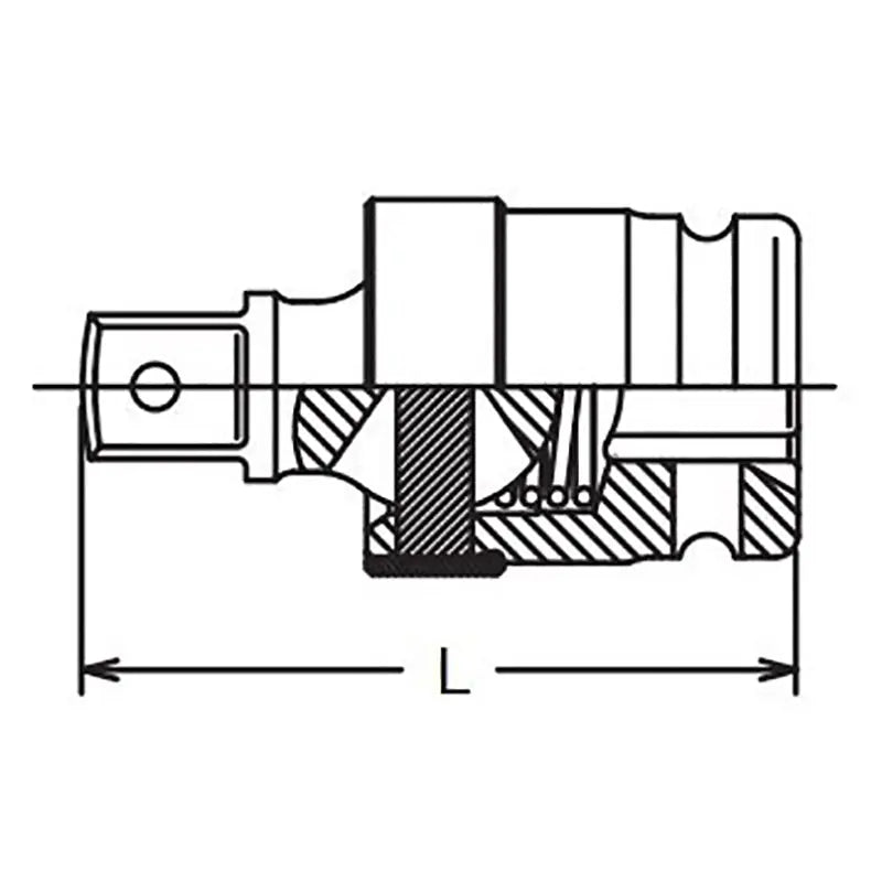 3/8 Sq. Dr. Impact Ball Type Universal Joint - Length 48mm Ko-ken USA