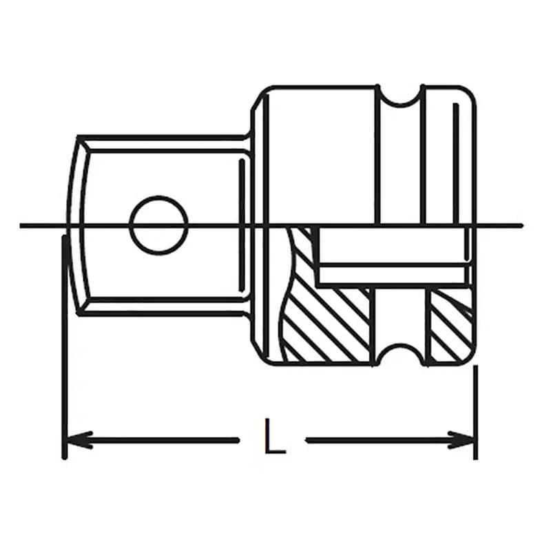 3/8 Sq. Dr. Adaptor  1/2 Square Length 32.5mm Ball type Ko-ken USA