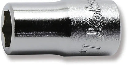 1/4 Sq. Dr. 6 point chrome Metric Socket 7mm Ko-ken USA