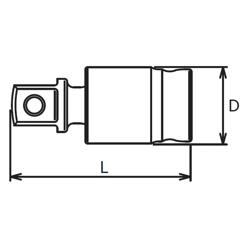 1/4 Sq. Dr. Universal Joint  1/4 Square Length 30mm Z-series Ko-ken USA