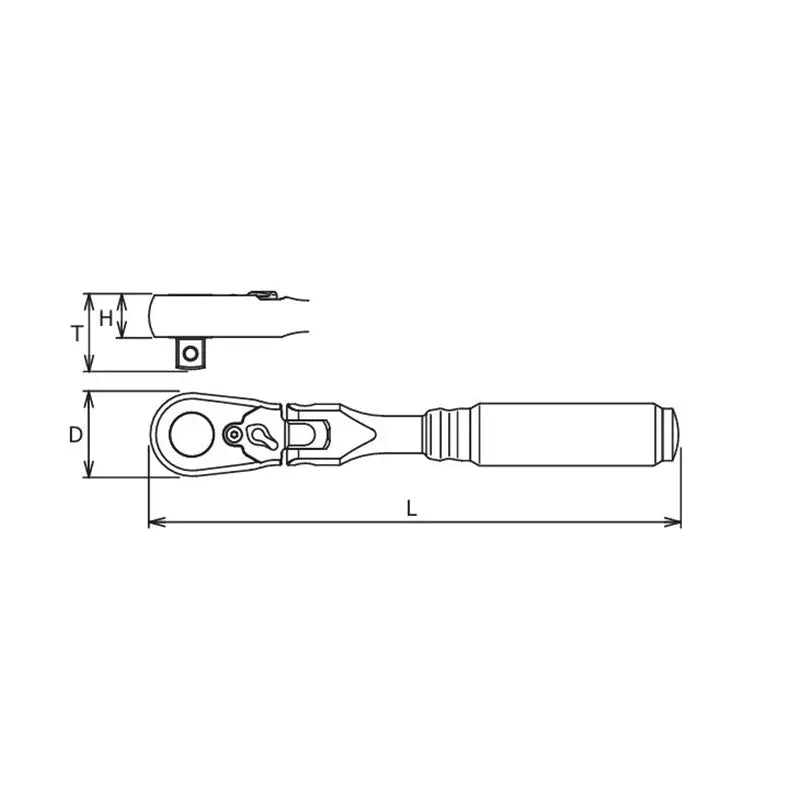 Z-Series 3/8" Sq.Dr. Flexible Ratchet, Reversible (L=280mm), 72 Tooth Ko-ken USA