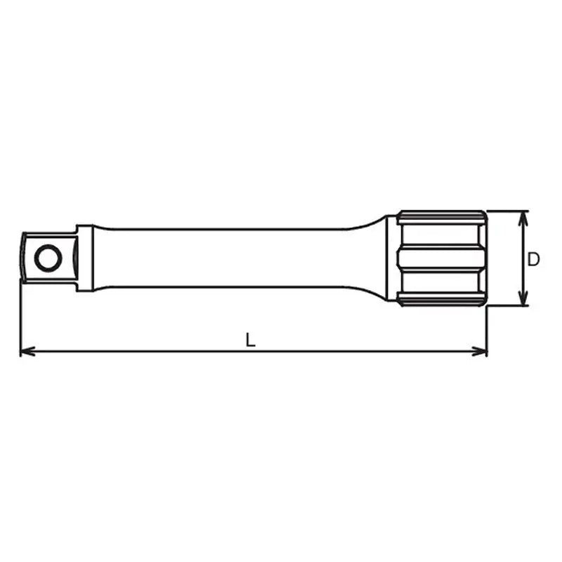 1/2 Sq. Dr. Extension Bar    Length 75mm Ko-ken USA