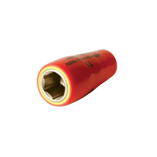 Wiha INSULATED 6 POINT 1/4" SOCKET 8MM - 31329