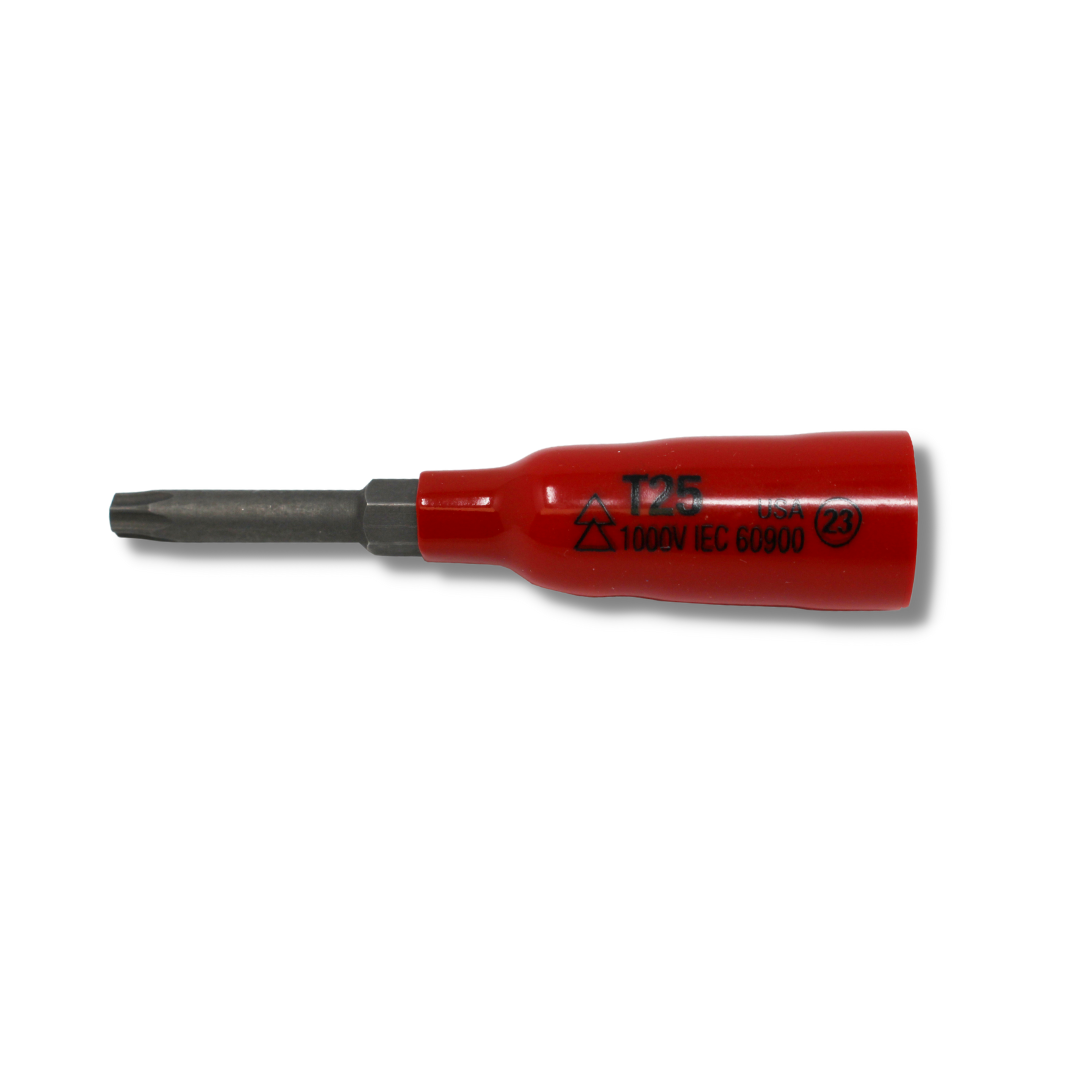 Wiha 1/4" Square Drive T25 insulated bit socket - 31821