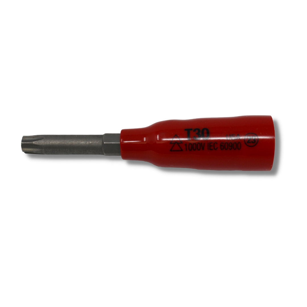 Wiha 1/4" Square Drive T30 insulated bit socket - 31822