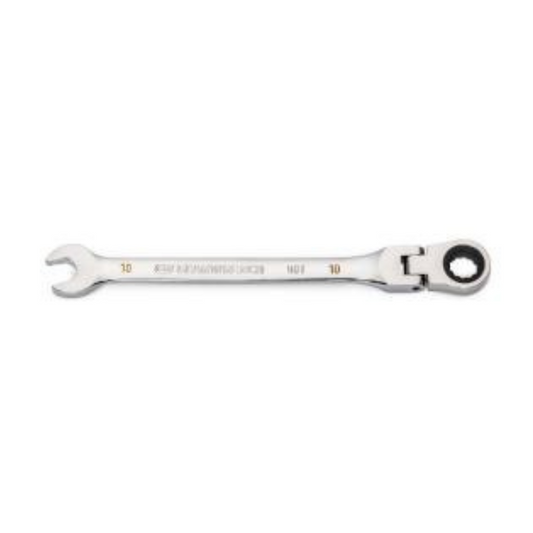 GEARWRENCH 10mm 90-Tooth 12 Point Flex Head Ratcheting Combination Wrench - 86710