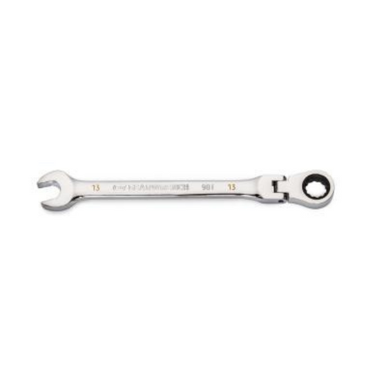 GEARWRENCH 13mm 90-Tooth 12 Point Flex Head Ratcheting Combination Wrench - 86713